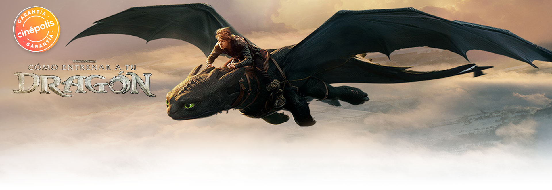 Banner Cómo Entrenar A Tu Dragón | Garantía Cinépolis
