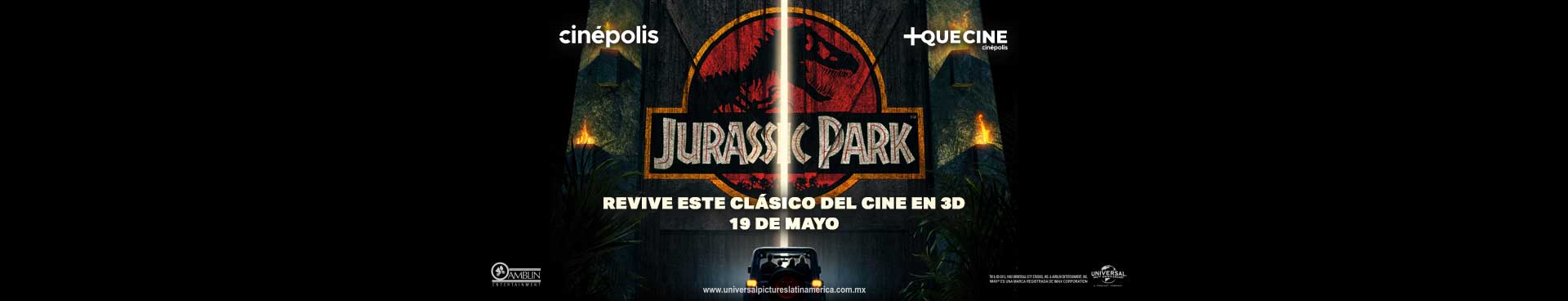 Re-estreno Jurasic Park 3D