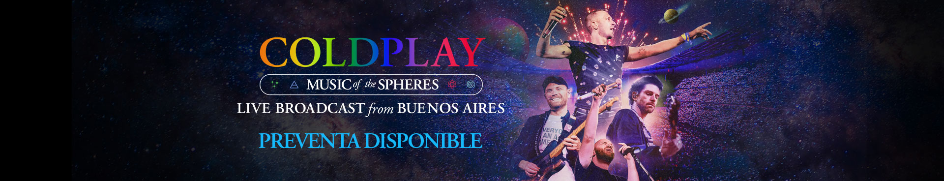 Preventa Coldplay Music of the Spheres