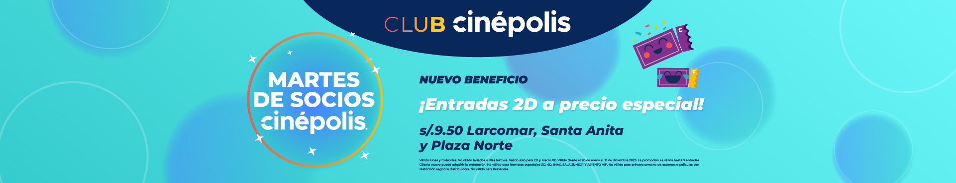 Promo Martes de socios Cinépolis