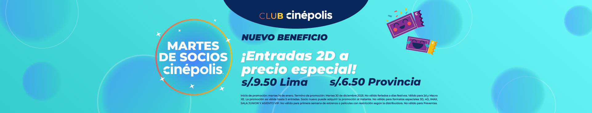 Promo Martes de socios Cinépolis