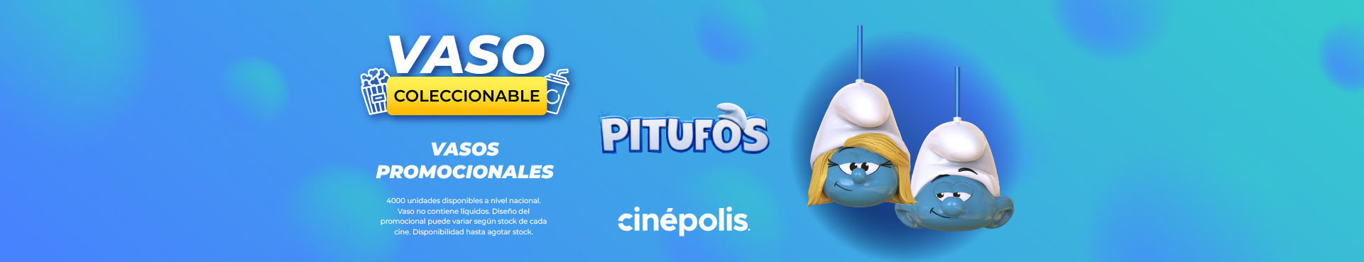 vasos pitufos