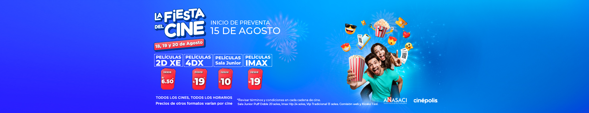 la fiesta del cine taquillla
