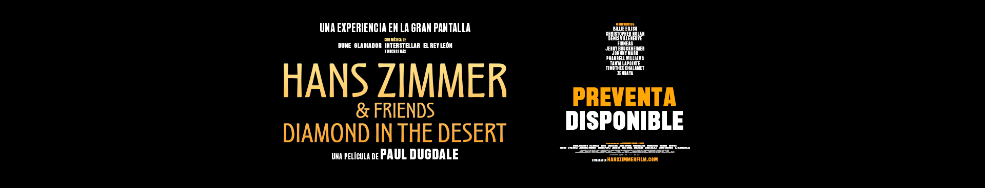 HANS ZIMMER & FRIENDS DIAMOND IN THE DESERT