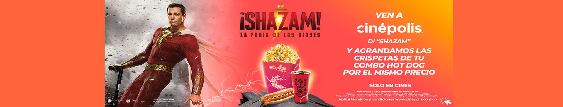 Promocionales Shazam La Furia de los Dioses