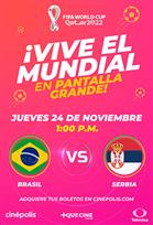 WC22: Brasil vs Serbia