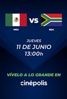 INAUGURACIÓN: MÉXICO VS SUDÁFRICA