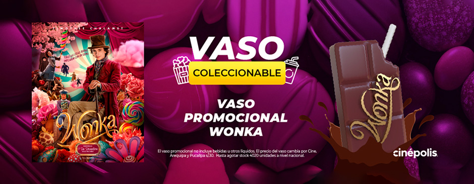 Promocional vaso Wonka