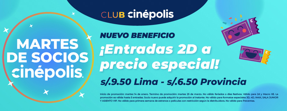 Martes de socios Cinépolis