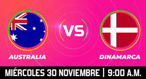 WC22: Australia vs Dinamarca
