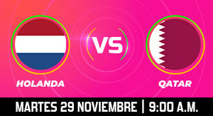 WC22: Holanda vs Qatar
