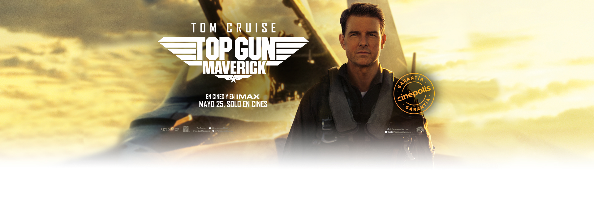 Banner Top Gun: Maverick | Garantía Cinépolis