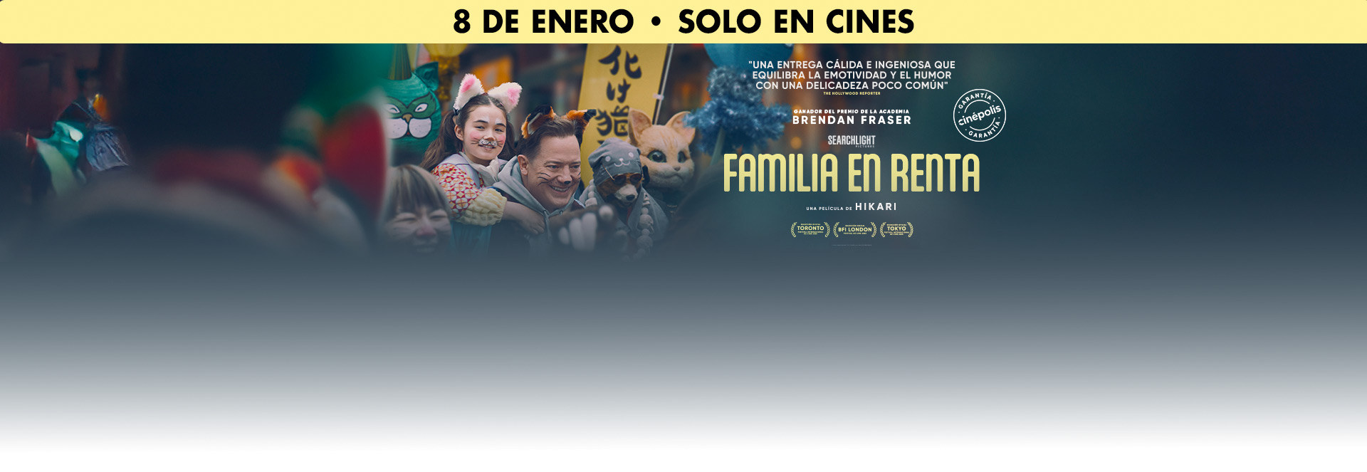 Banner Familia en renta | Garantía Cinépolis