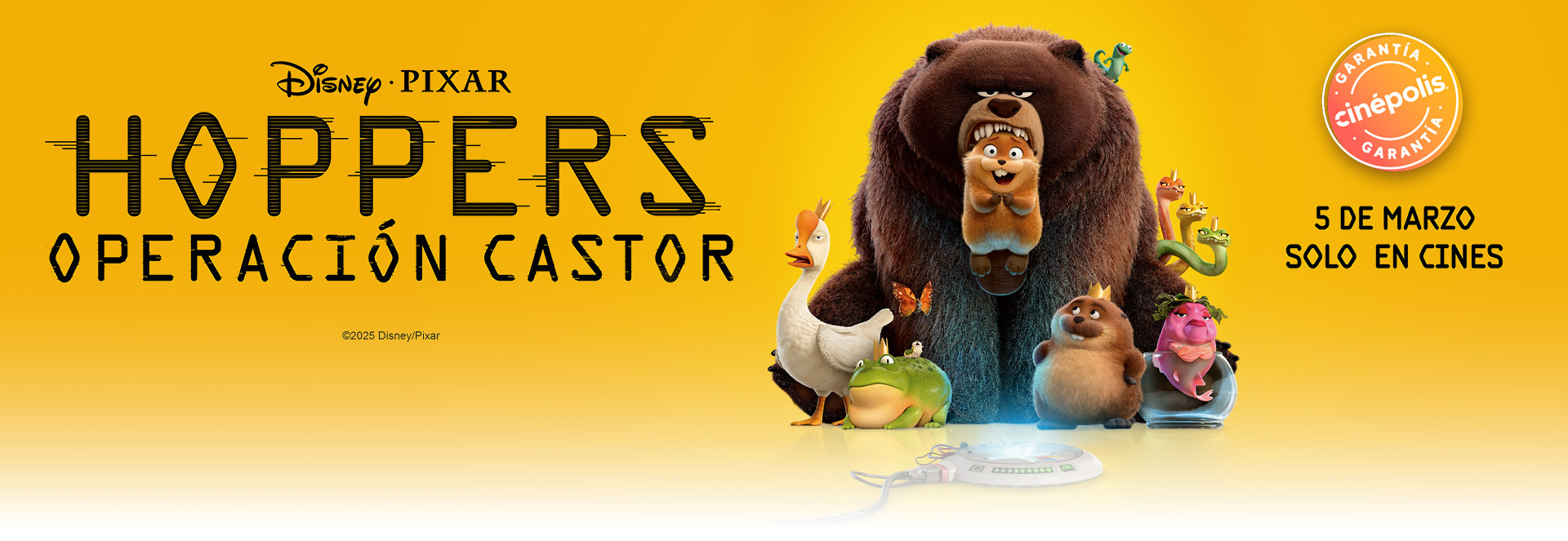 Banner HOPPERS: OPERACION CASTOR | Garantía Cinépolis