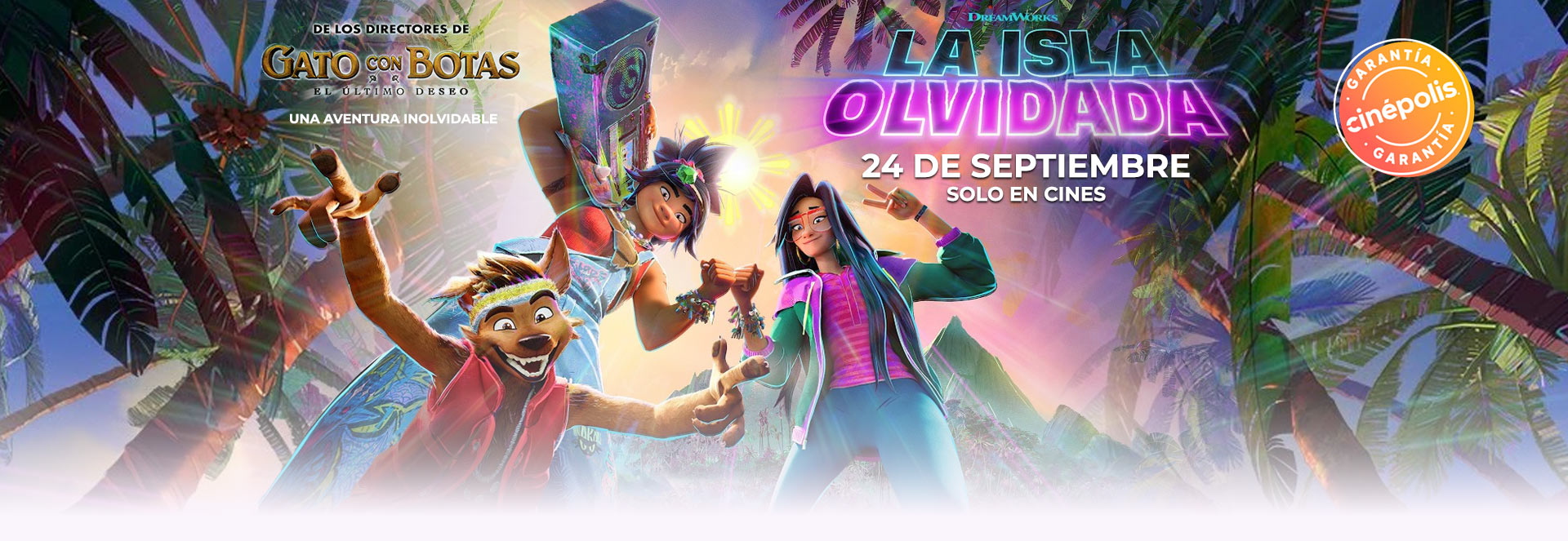 Banner LA ISLA OLVIDADA | Garantía Cinépolis