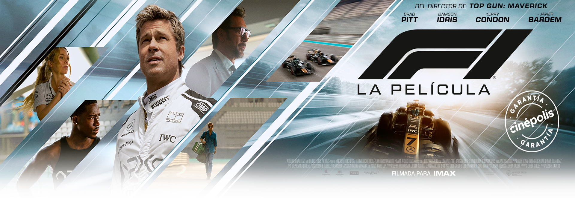 Banner F1: La película | Garantía Cinépolis