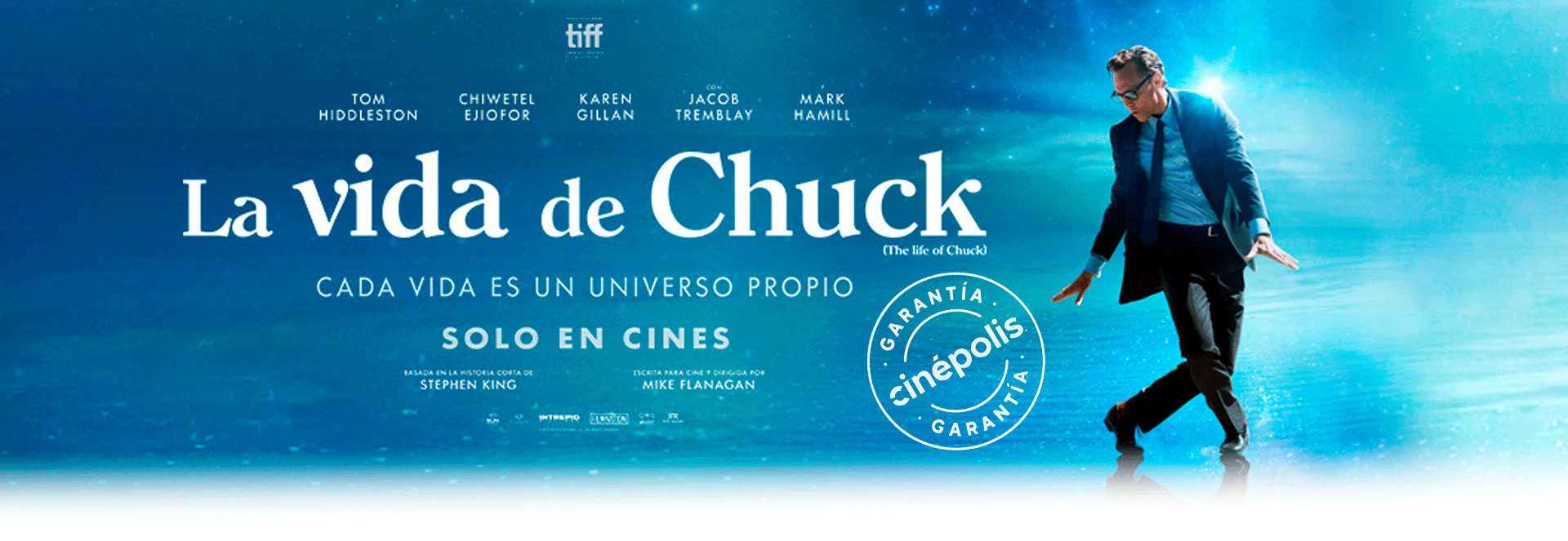 Banner La vida de Chuck | Garantía Cinépolis