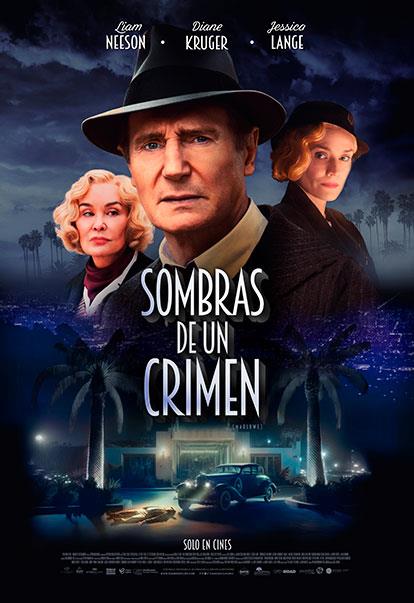 Cartel oficial Sombras de un Crímen/películas que están en cartelera marzo 2023